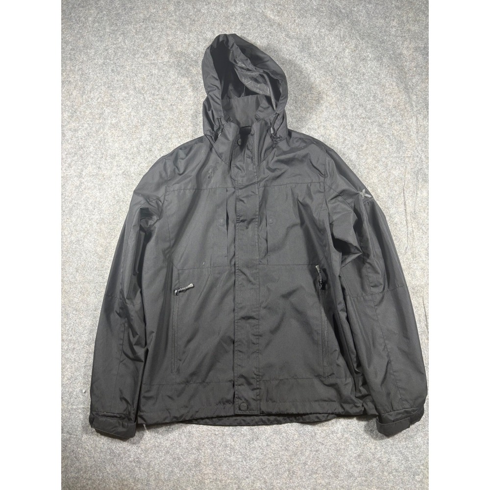 ZeroXposur Men's Black Hooded Waterproof Jacket Size S‎